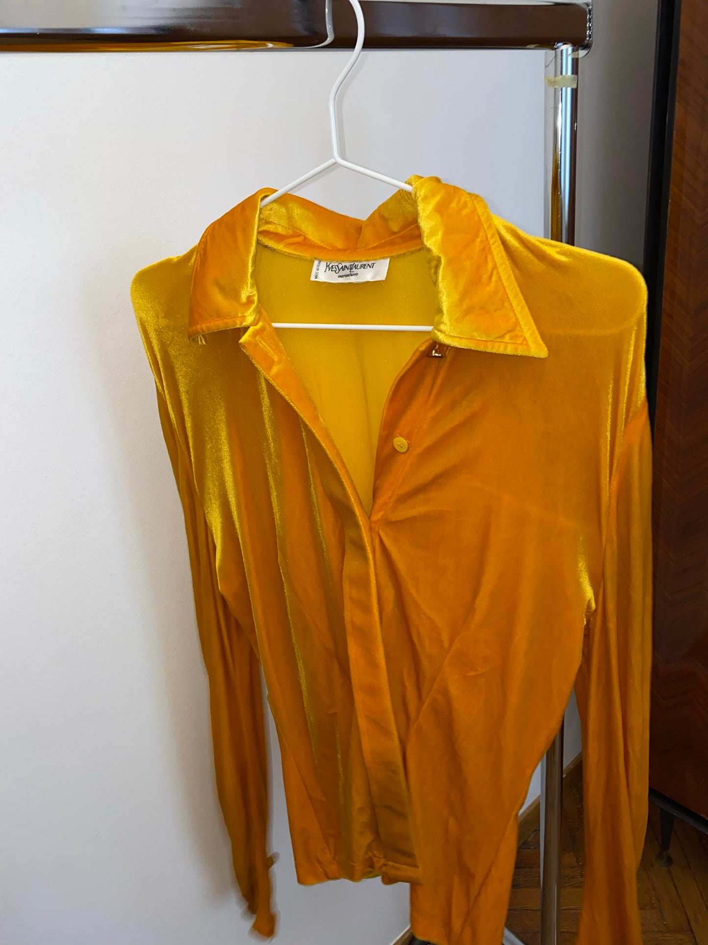 YVES SAINT LAURENT VELVET SHIRT