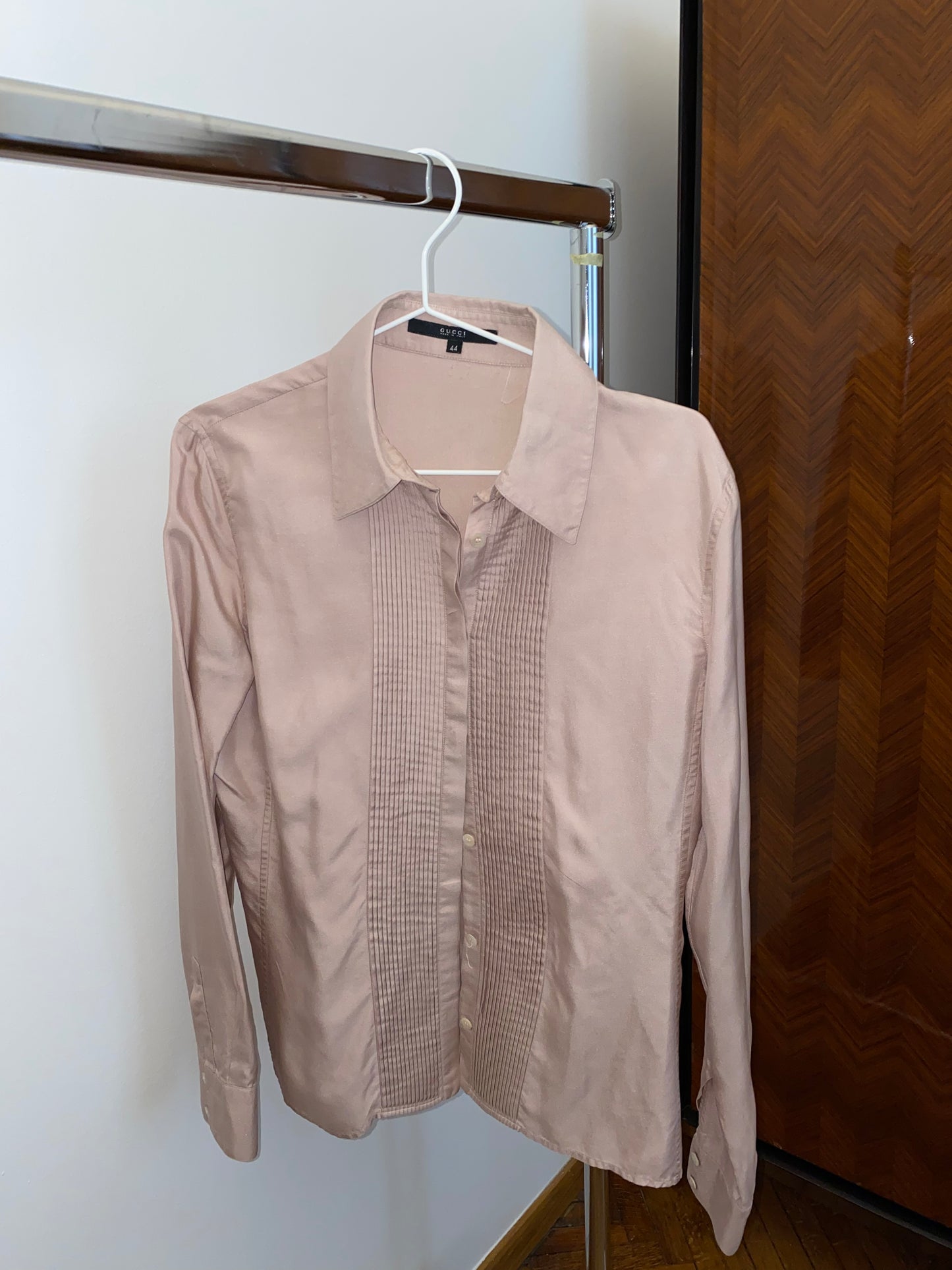 GUCCI PINK SILK SHIRT