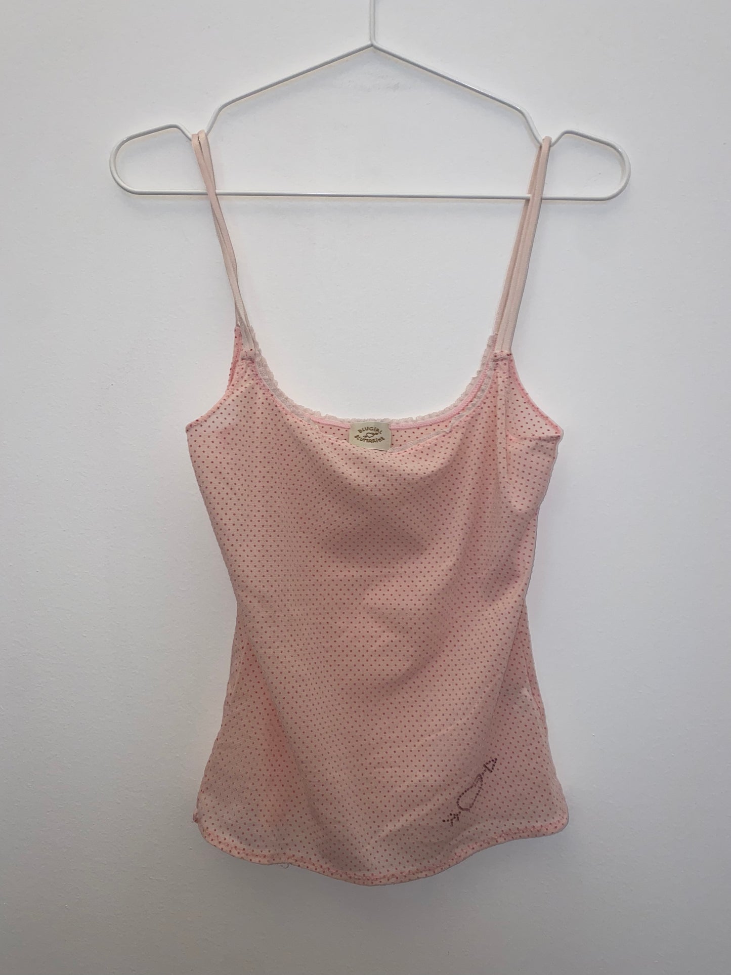 BLUGIRLS PINK POIS TANK TOP