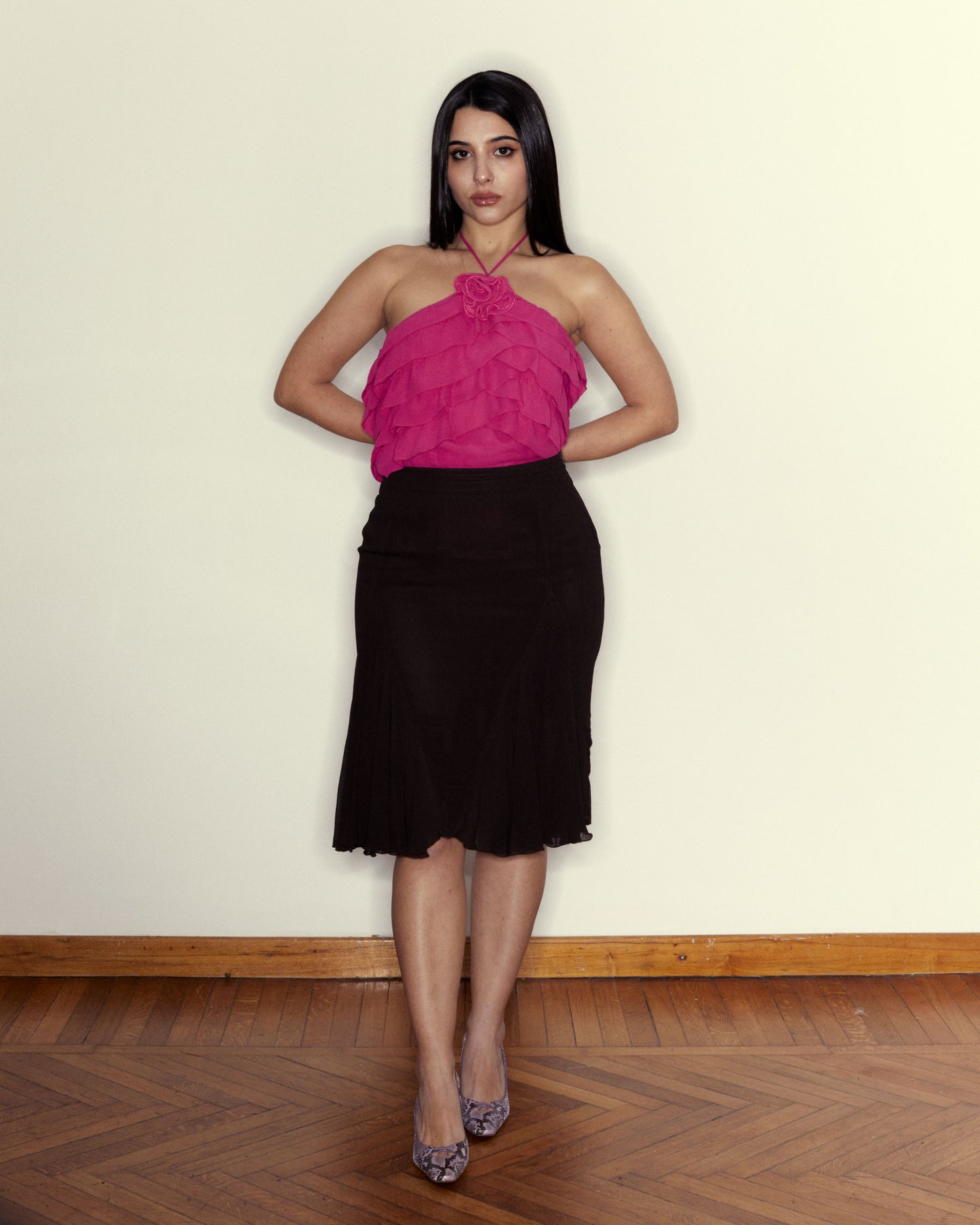 LUISA SPAGNOLI ROSE TOP